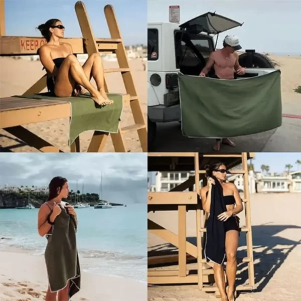 Outdoor Magnetic Quick-Drying & Sand-Proof Beach Towel - Image 4