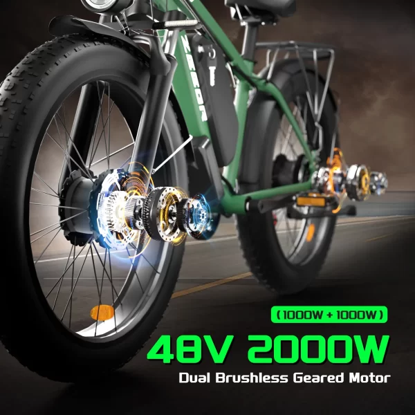 BLVALL B1 ZEEGR F1 48V 2000W Full Suspension E-Bike - Image 5