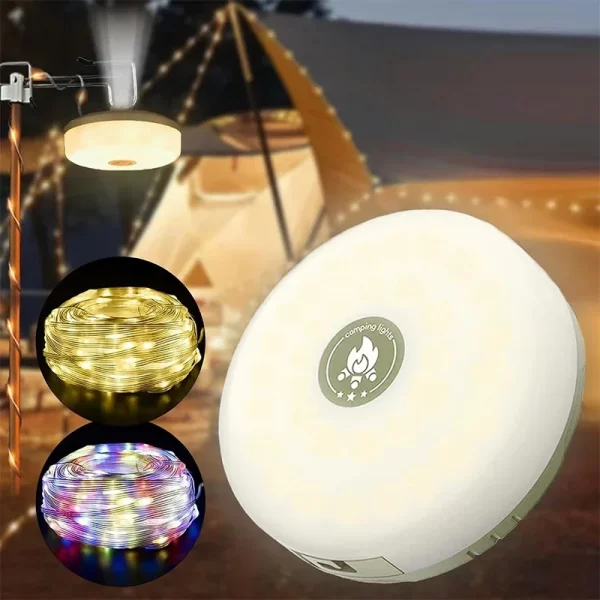 4-in-1 Camping Light LED Reel String Lights