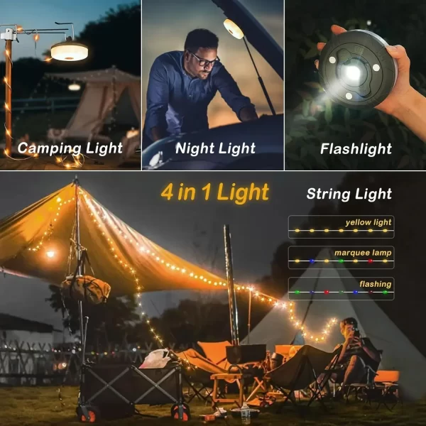 4-in-1 Camping Light LED Reel String Lights - Image 4