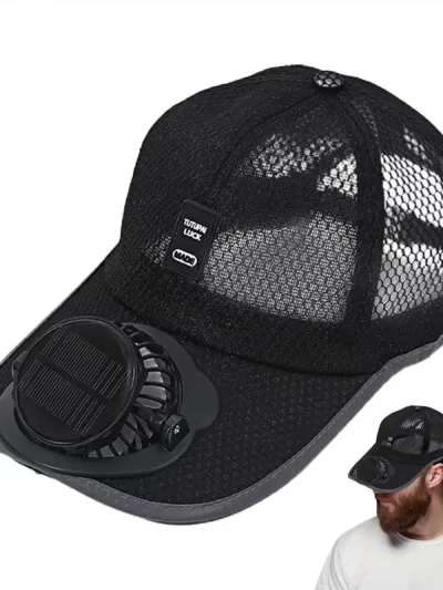 Cap with Solar Fan