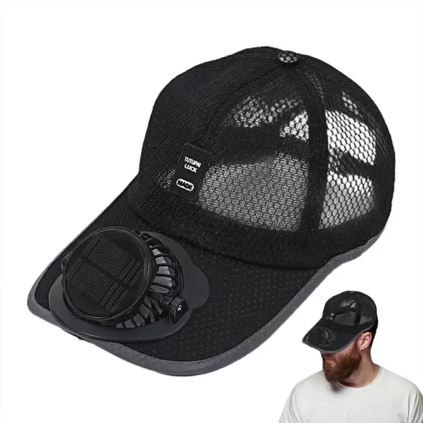 Cap with Solar Fan