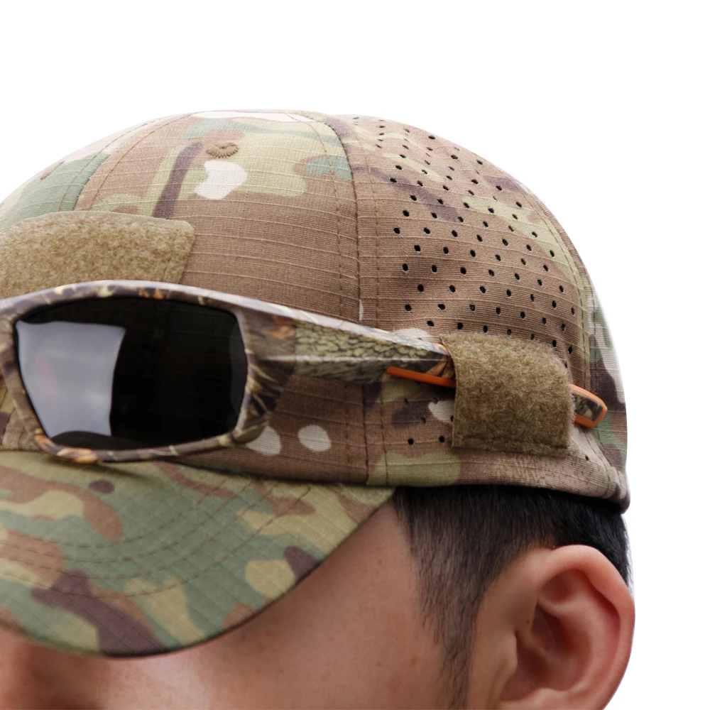 Camouflage Built-in Sunglasses Slot Cap - Image 3